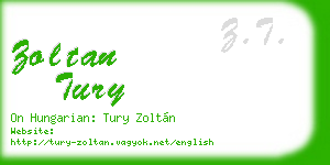 zoltan tury business card